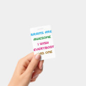 脳は素晴らし引用文 バッジ (手持ち)