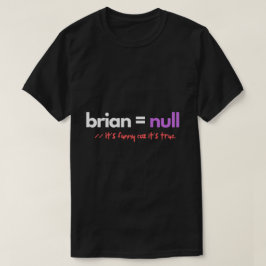 脳はNullプログラマと等おもしろいしい Tシャツ