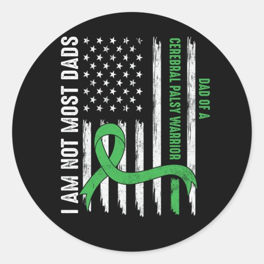 脳まひCP認識度ほとんどのパパ戦士Surv ラウンドシール (正面)