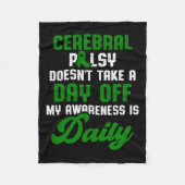 脳まひCp認識度トリートメント戦士サーブ フリースブランケット (正面)