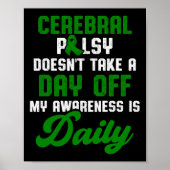 脳まひCp認識度トリートメント戦士サーブ ポスター (正面)