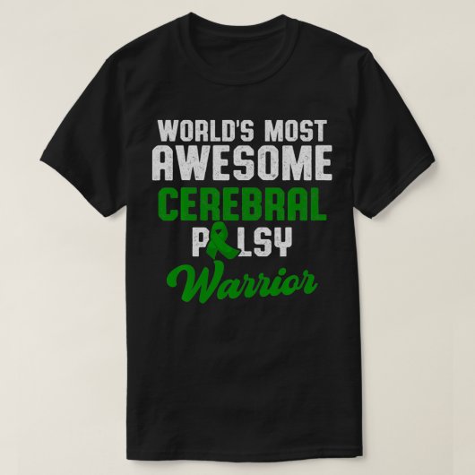 脳まひCP認識度克服戦士サー Tシャツ (デザイン正面)