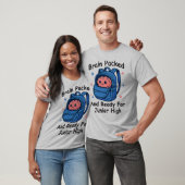 「脳みそパック完了、準備万端!」ブレイン・パンデザイン Tシャツ (ユニセックス)
