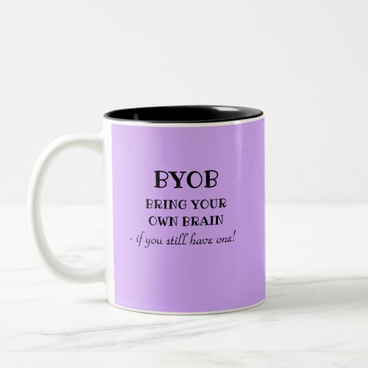 脳もしはアプリだった – 人々はそれを使用するかもしれない！ディバ ツートーンマグカップ (左)