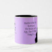 脳もしはアプリだった – 人々はそれを使用するかもしれない!ディバ ツートーンマグカップ (中央)