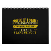 脳もしはアプリだと人に言い始めたかもしれない カレンダー (カバー)