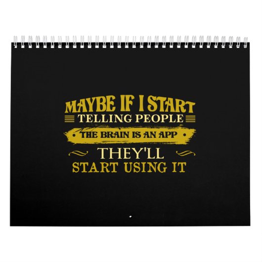 脳もしはアプリだと人に言い始めたかもしれない カレンダー (カバー)