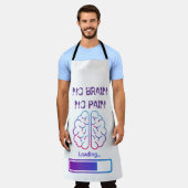脳も痛みもない エプロン (着用した状態)