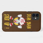 脳よ…お願いだから黙って!(笑)冗談交じりで、皮肉も込めて Case-Mate iPhoneケース (裏面(横))