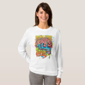 脳をアートにしよう Graffiti Style Tシャツ (正面フル)