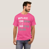 脳をハートに置き換え感じる Tシャツ (正面フル)