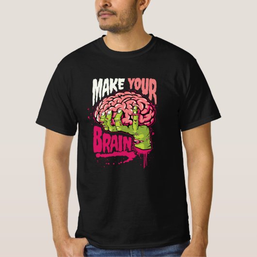 脳を作ろう Tシャツ (正面)