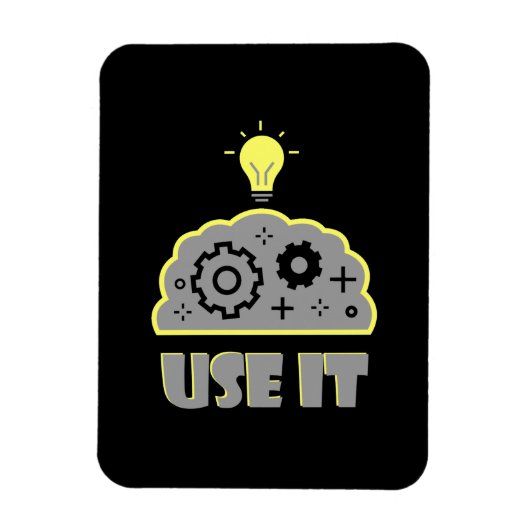 脳を使う マグネット (縦)