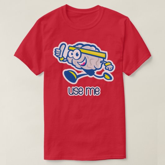 脳を使う Tシャツ (デザイン正面)
