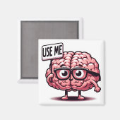 脳を使おもしろいう マグネット (正面/裏面)