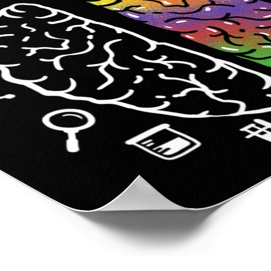 脳を使った自閉症を受け入れる神経多様性 ポスター (角)