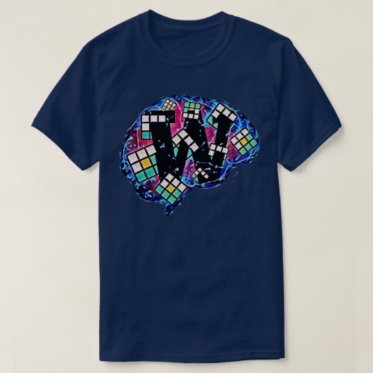 脳を悩ませる Tシャツ (デザイン正面)