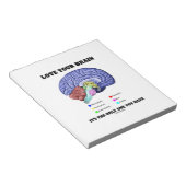 脳を愛するそれが唯一の存在である(ユーモア) ノートパッド (アングル)