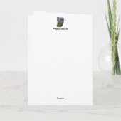 脳を折り畳んだグリーティングカード カード (裏面)