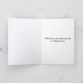 脳を折り畳んだグリーティングカード カード (内部)