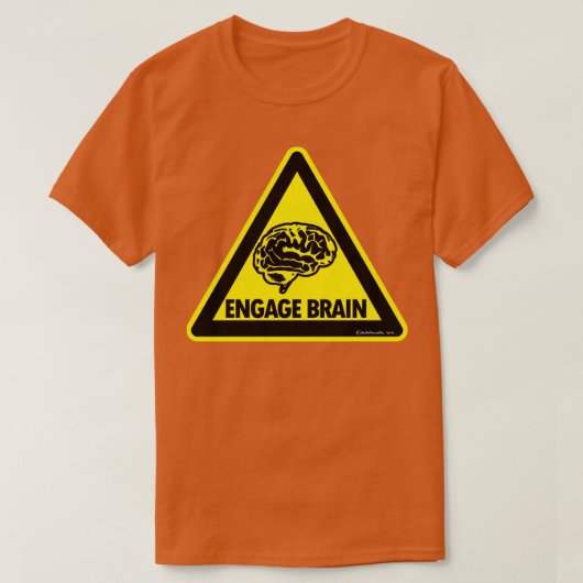 脳を抱く Tシャツ (デザイン正面)