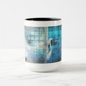 脳を持つデータ·サ学イエンス·マシン マグカップ (中央)