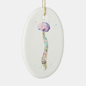 脳を持つヒトの脊髄 セラミックオーナメント (右)