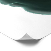 脳を示すプロファイルの人間の頭 ポスター (角)