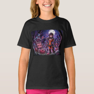 脳を配るハロウィーンゾンビのトリックまたは治療 Tシャツ