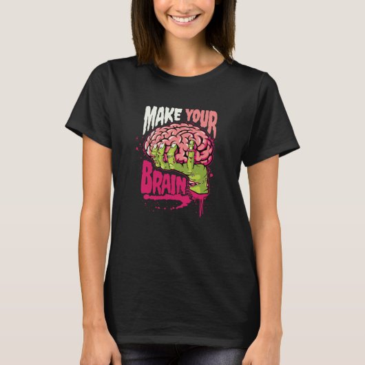 脳を鍛えろ Tシャツ (正面)