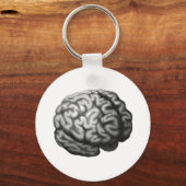 脳イラストレーション キーホルダー (正面)