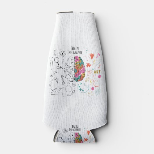 脳インフォグラフィック ボトルクーラー (正面)