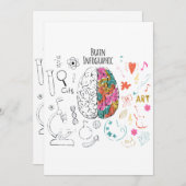 脳インフォグラフィック 招待状 (正面/裏面)