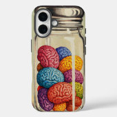 脳カラフルの状態 Case-Mate iPhoneケース (裏面)