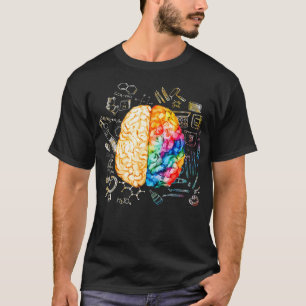 脳カラフル科学・芸術神経科学ニューロル Tシャツ