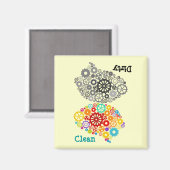 脳ギア汚れクリーン磁石 マグネット (正面/裏面)