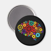 脳ギア磁石 マグネット (正面/裏面)