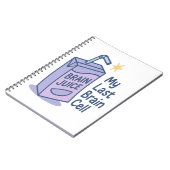 脳ジュース – 私の最後の脳細胞おもしろい漫画Des ノートブック (左側)