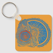 脳スカルキーチェーン キーホルダー (正面)