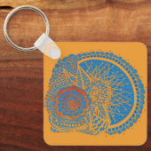 脳スカルキーチェーン キーホルダー (正面)