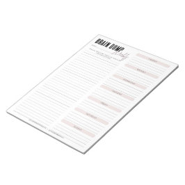 脳ダンプ |毎週の赤面 ノートパッド