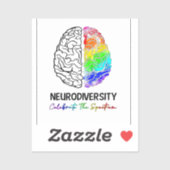脳デザイン、ABAセラピスト、自閉症意識、ADHD シール (シート)