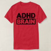 脳デザインADHD Tシャツ (デザイン正面)