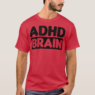 脳デザインADHD Tシャツ