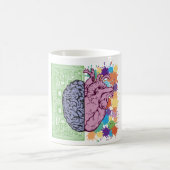 脳ハートバランス感情 コーヒーマグカップ (中央)