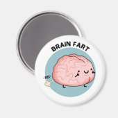 脳ファルトおもしろい解剖学パン マグネット (正面/裏面)