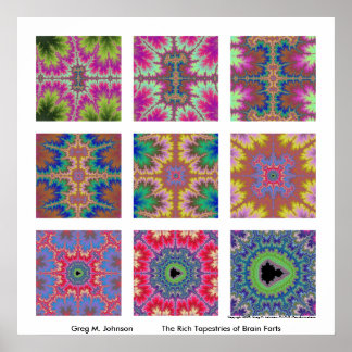 脳ファルトの豊かなタペストリー ポスター