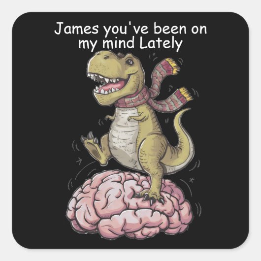 脳上に立っているTレックス スクエアシール (正面)