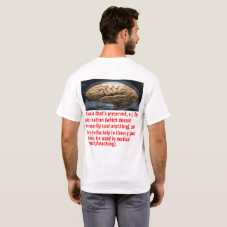 脳保存のメッセージ (球体) Tシャツ