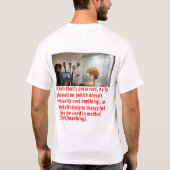 脳保存のメッセージ (部屋) Tシャツ (裏面)